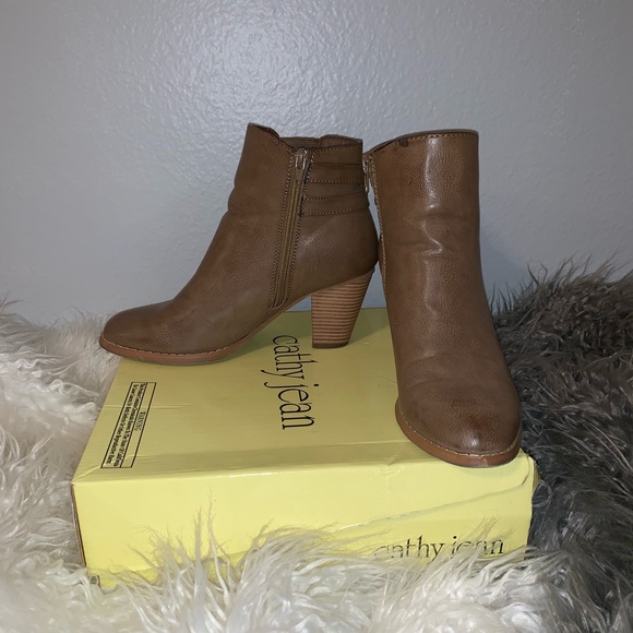 Tan Leather Booties - Picture 3 of 5